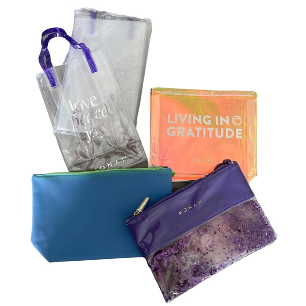 Lot of 5 Monat jelly cosmetic bags